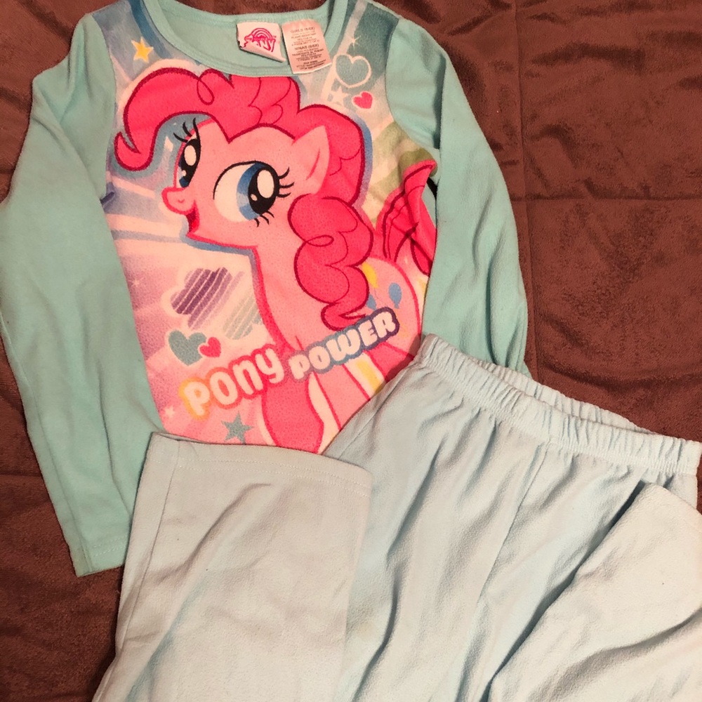 My little pony pajama set size 6/6X